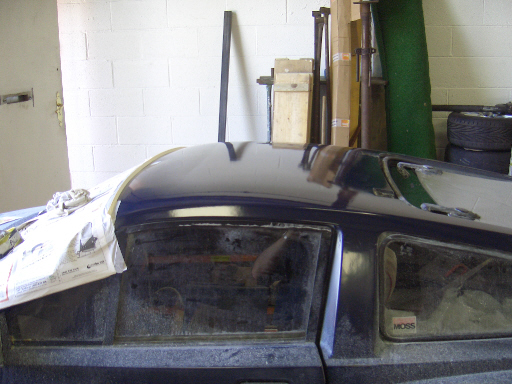 Roof polished up ready for laying up mould