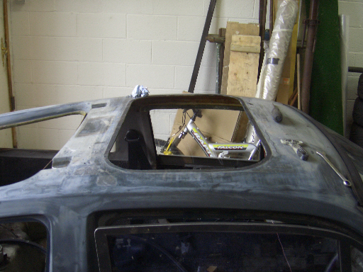 After removing sunroof