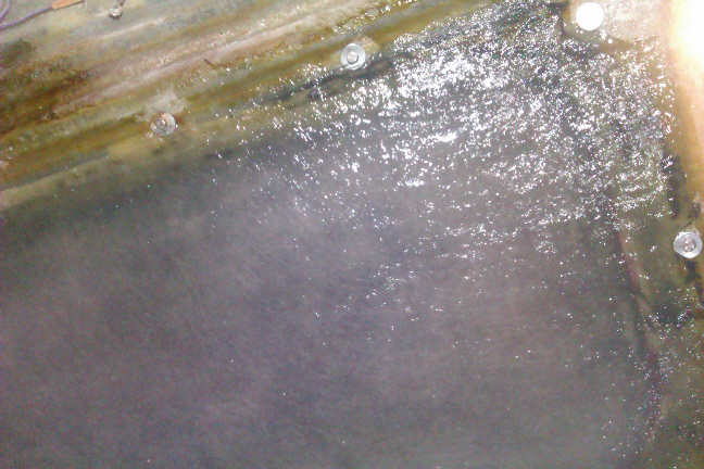 Close up of newly laminated roof.