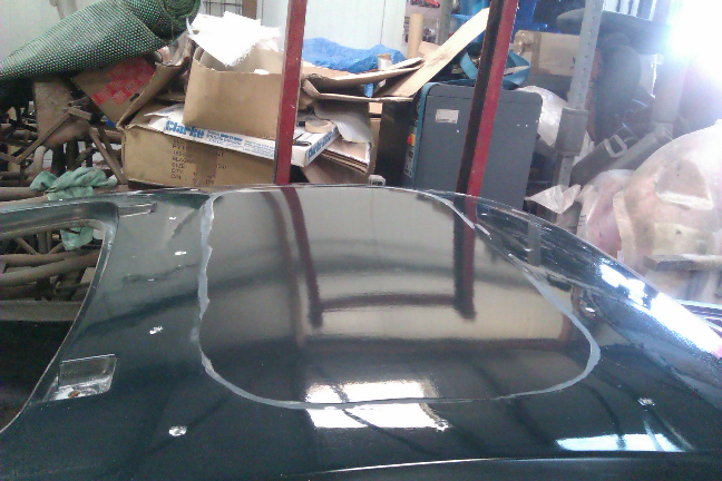 With the mould off, the new roof surface was almost perfectly aligned.