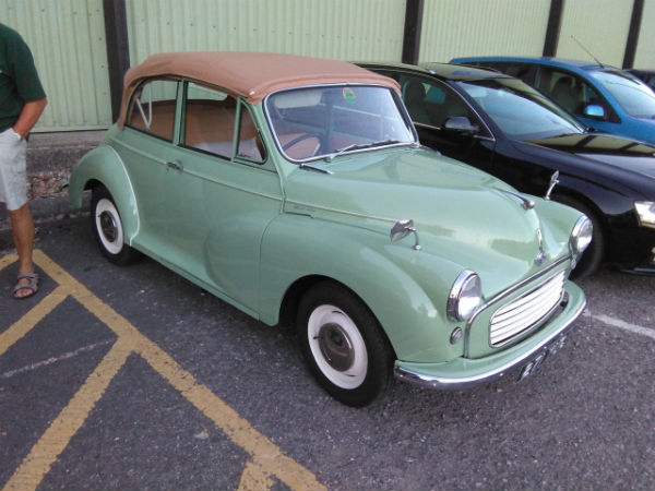 Moris Minor at Downton Engineering Works Social Club