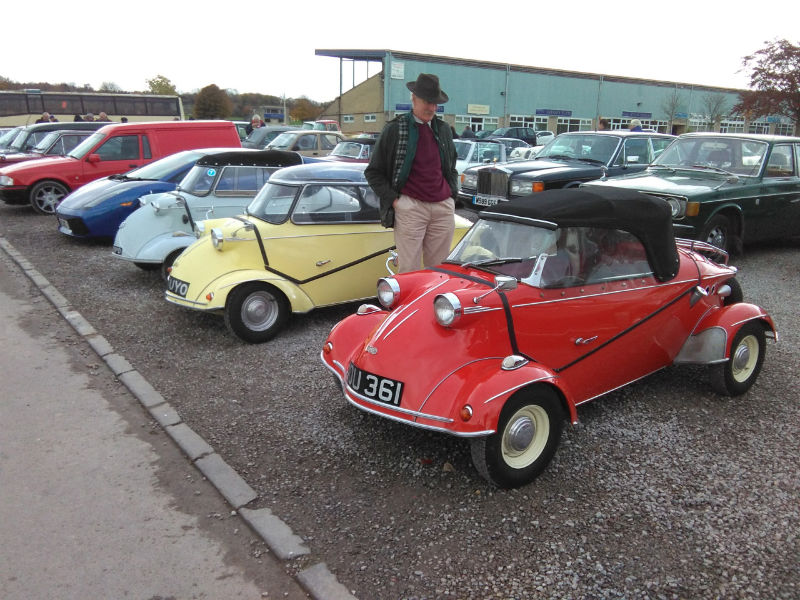 A Lambo and a collection of bubble cars... Where else could you get this?