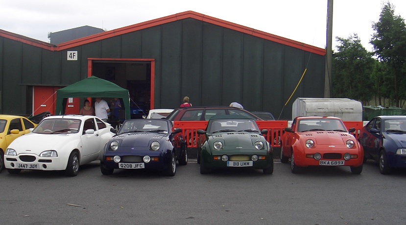 The shiniest ones were parked in the middle