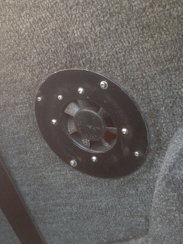 extractor fan - not speaker !  good idea, but how is it controlled I wonder?