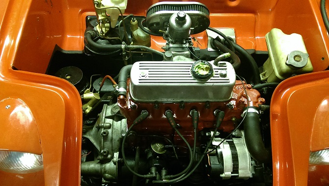 Engine bay at present